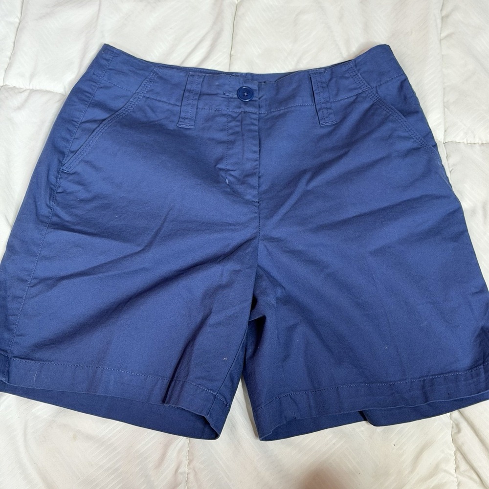 Talbots Shorts Women's‎ Size 2 Blue Stretch Casual A1-0026